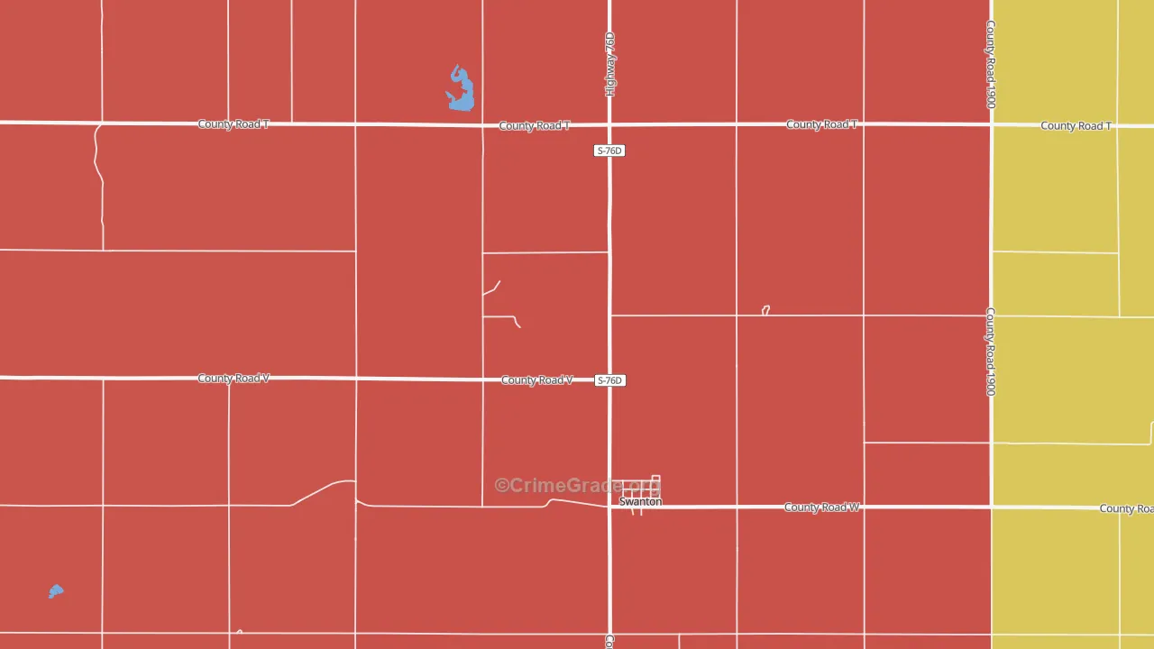 Swanton, NE Map of Murder Rates