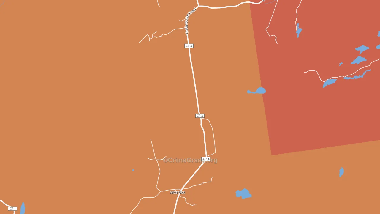 Swastika, NY Map of Murder Rates