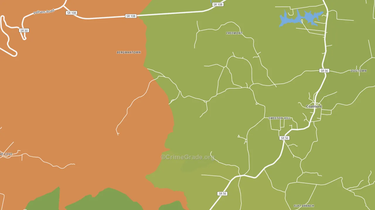 Sweeton Hill, TN Map of Murder Rates