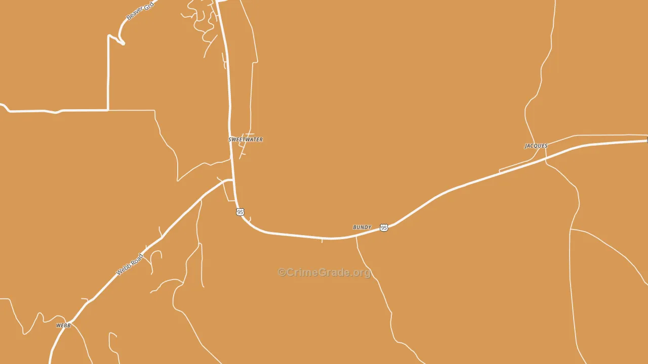 Sweetwater, ID Map of Murder Rates