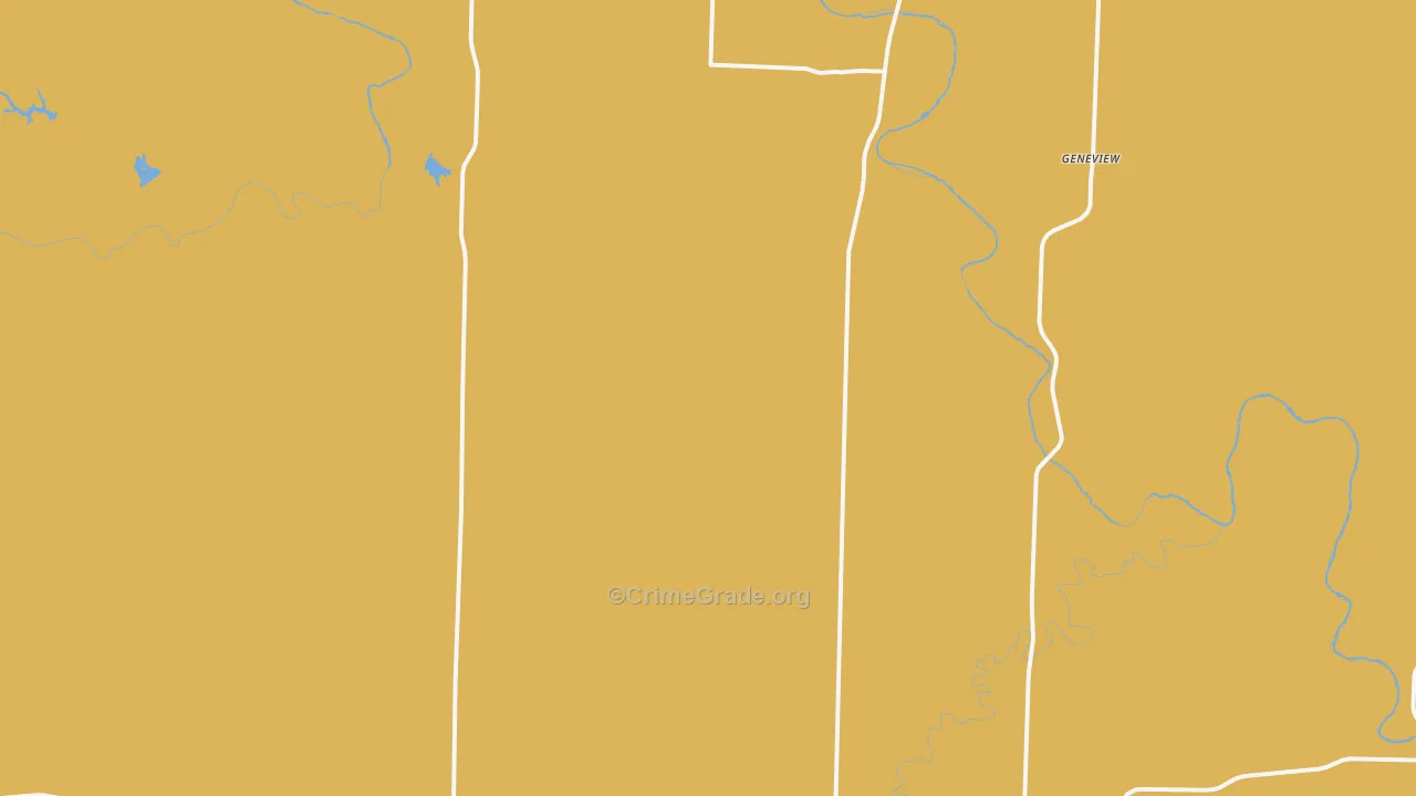 Swenson, TX Map of Murder Rates