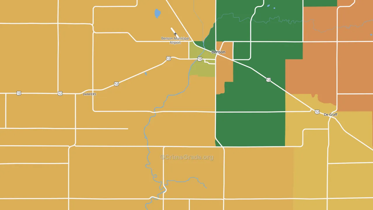 Swift County, MN Map of Murder Rates
