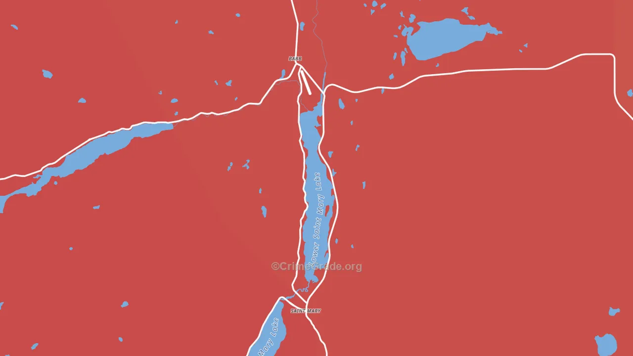 Swiftcurrent, MT Map of Murder Rates