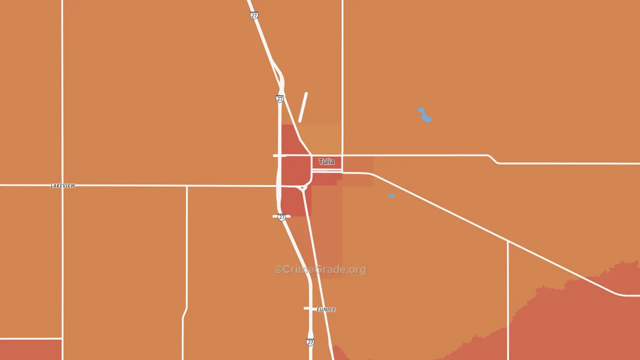 Swisher County, TX Map of Murder Rates