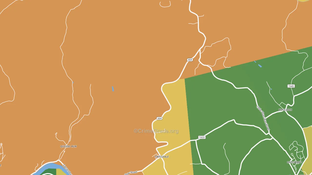 Swissdale, PA Map of Murder Rates