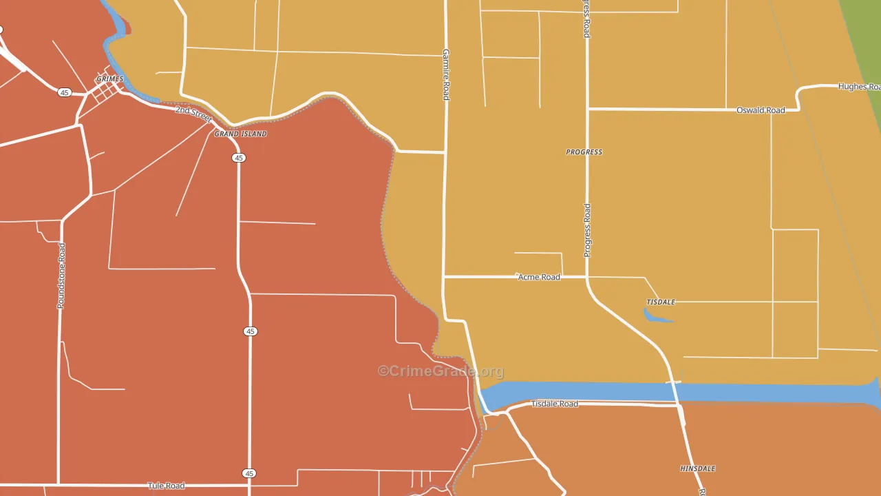 Sycamore, CA Map of Murder Rates