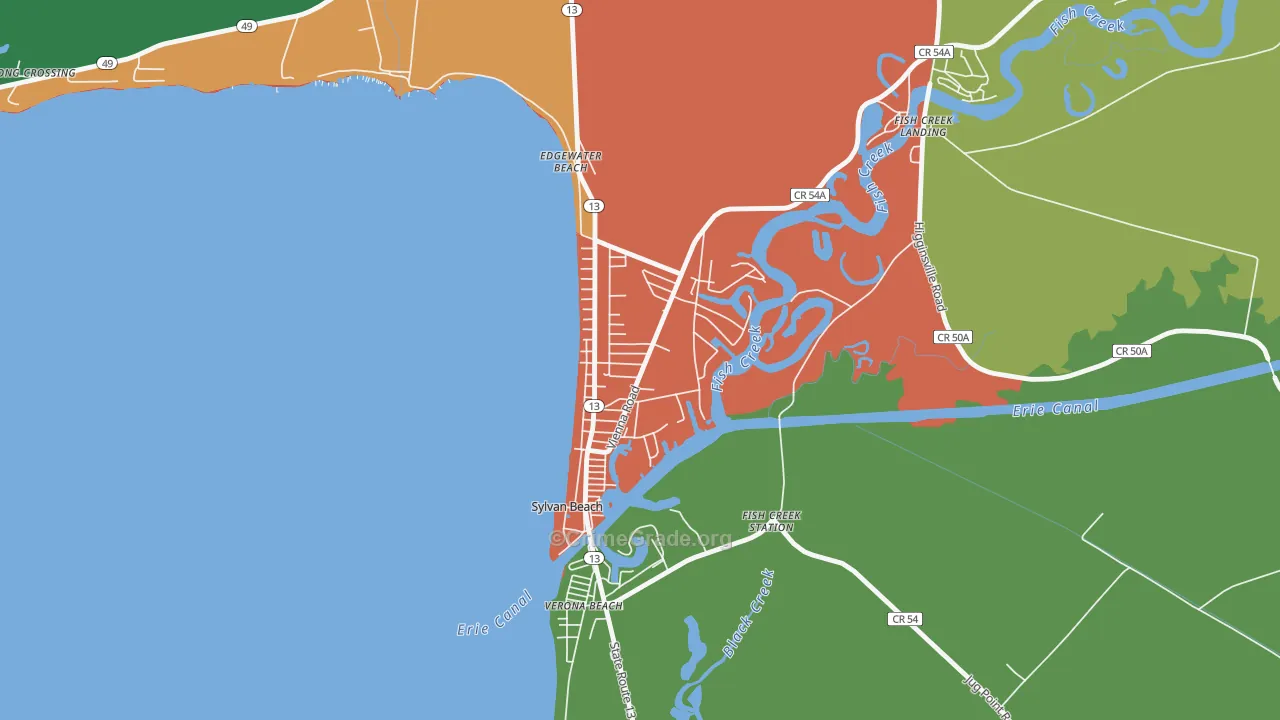 Sylvan Beach, NY Map of Murder Rates