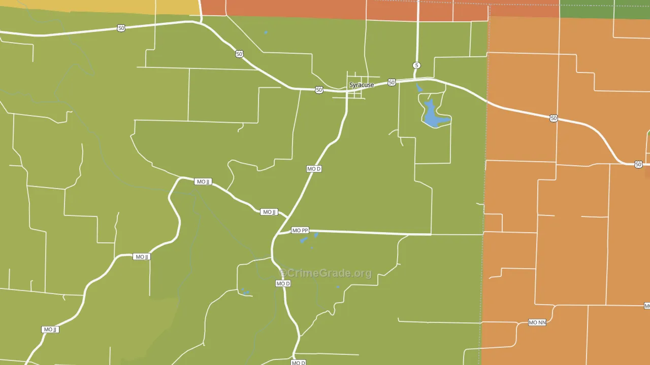 Syracuse, MO Map of Murder Rates