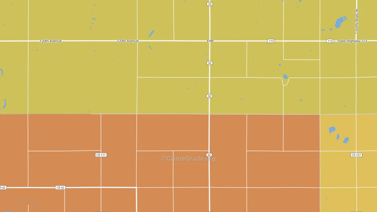 Syre, MN Map of Murder Rates
