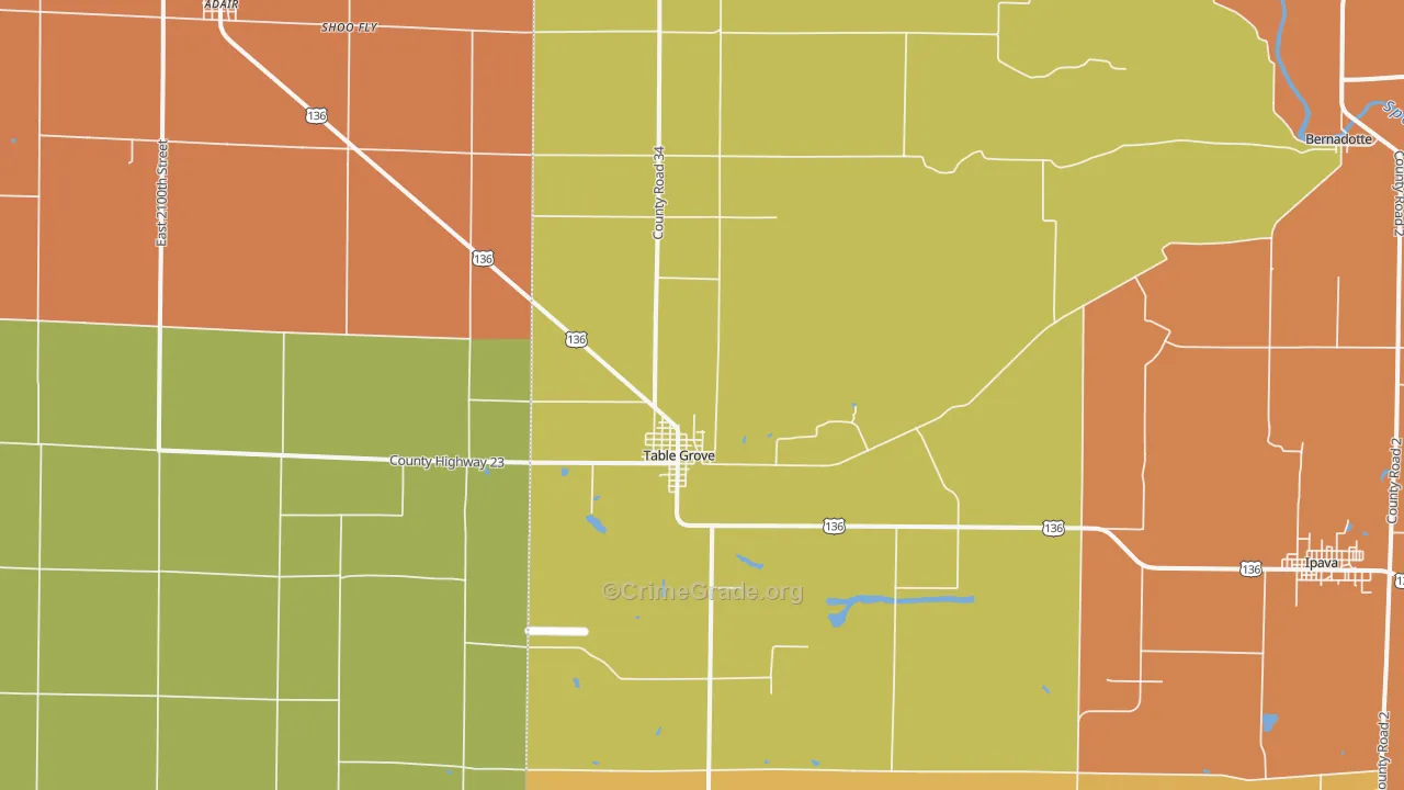 Table Grove, IL Map of Murder Rates