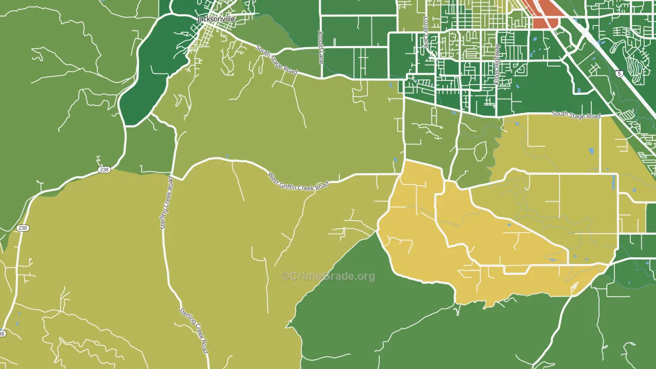 Table Rock, OR Map of Murder Rates