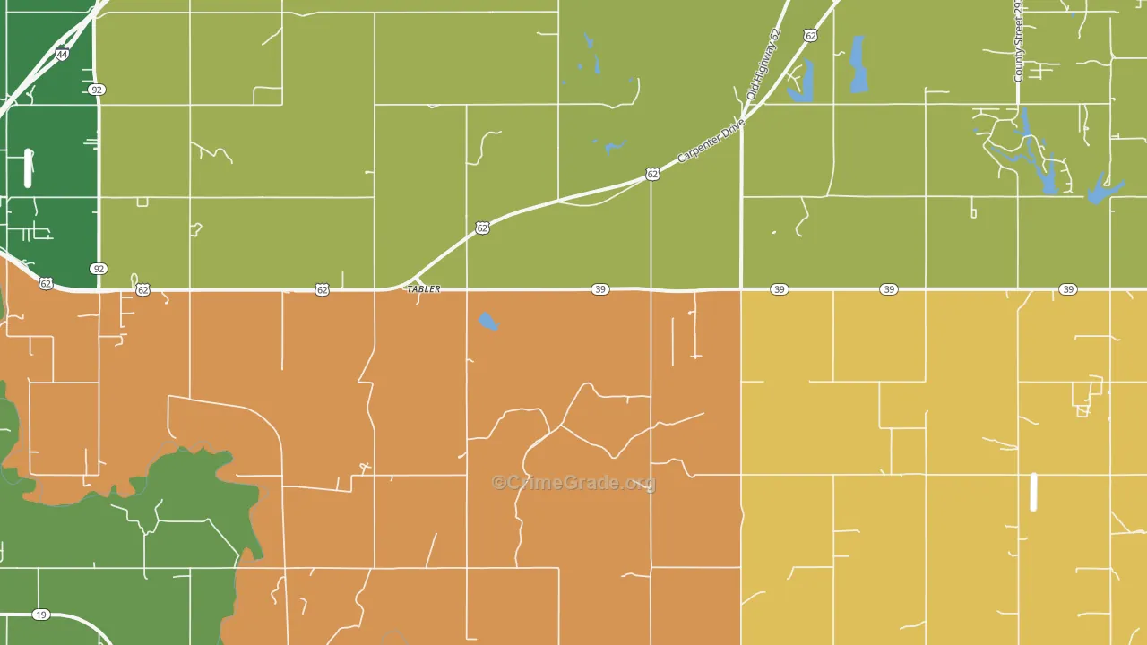 Tabler, OK Map of Murder Rates