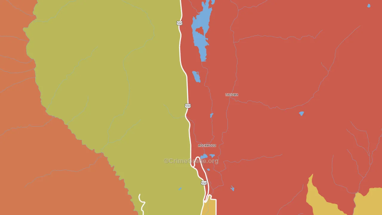 Tacoma, CO Map of Murder Rates