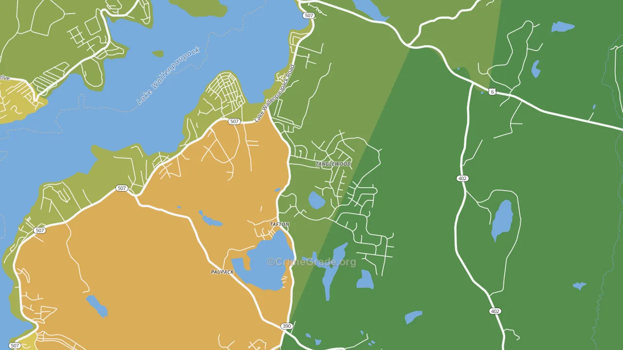 Tafton, PA Map of Murder Rates