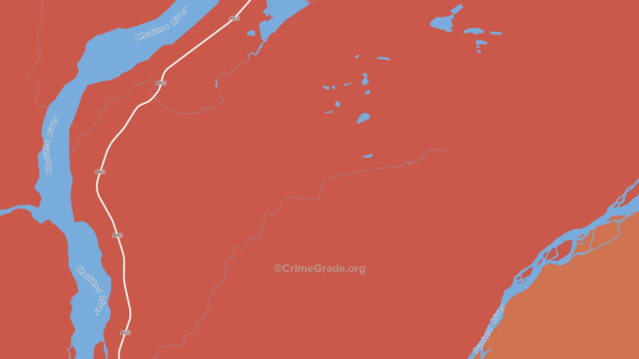 Takotna, AK Map of Murder Rates