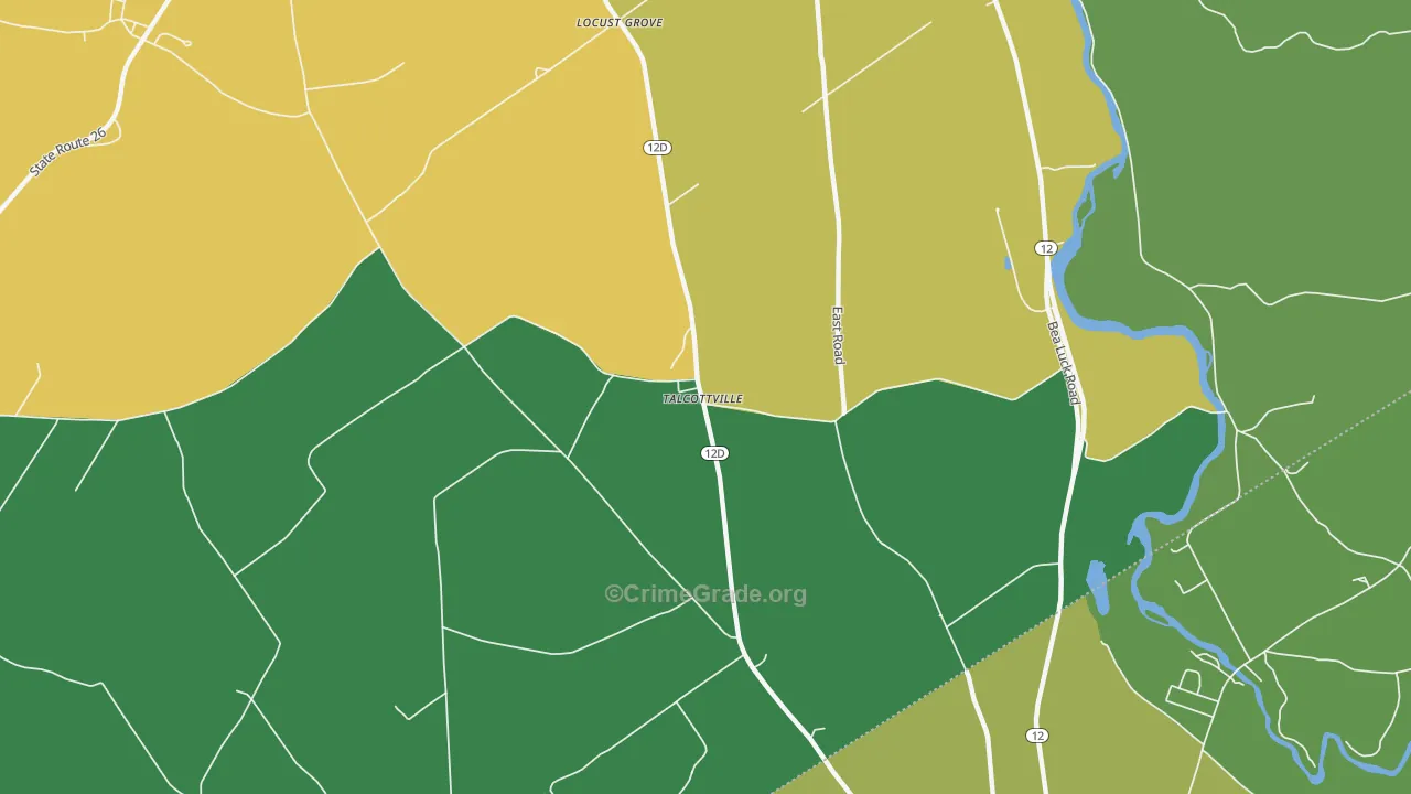 Talcottville, NY Map of Murder Rates