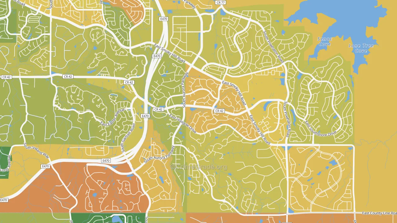 Tallyn's Reach, Aurora, CO Map of Murder Rates