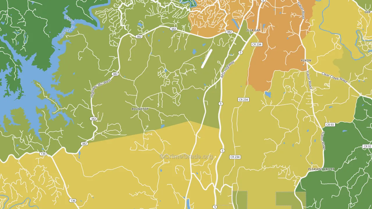 Talona, GA Map of Murder Rates