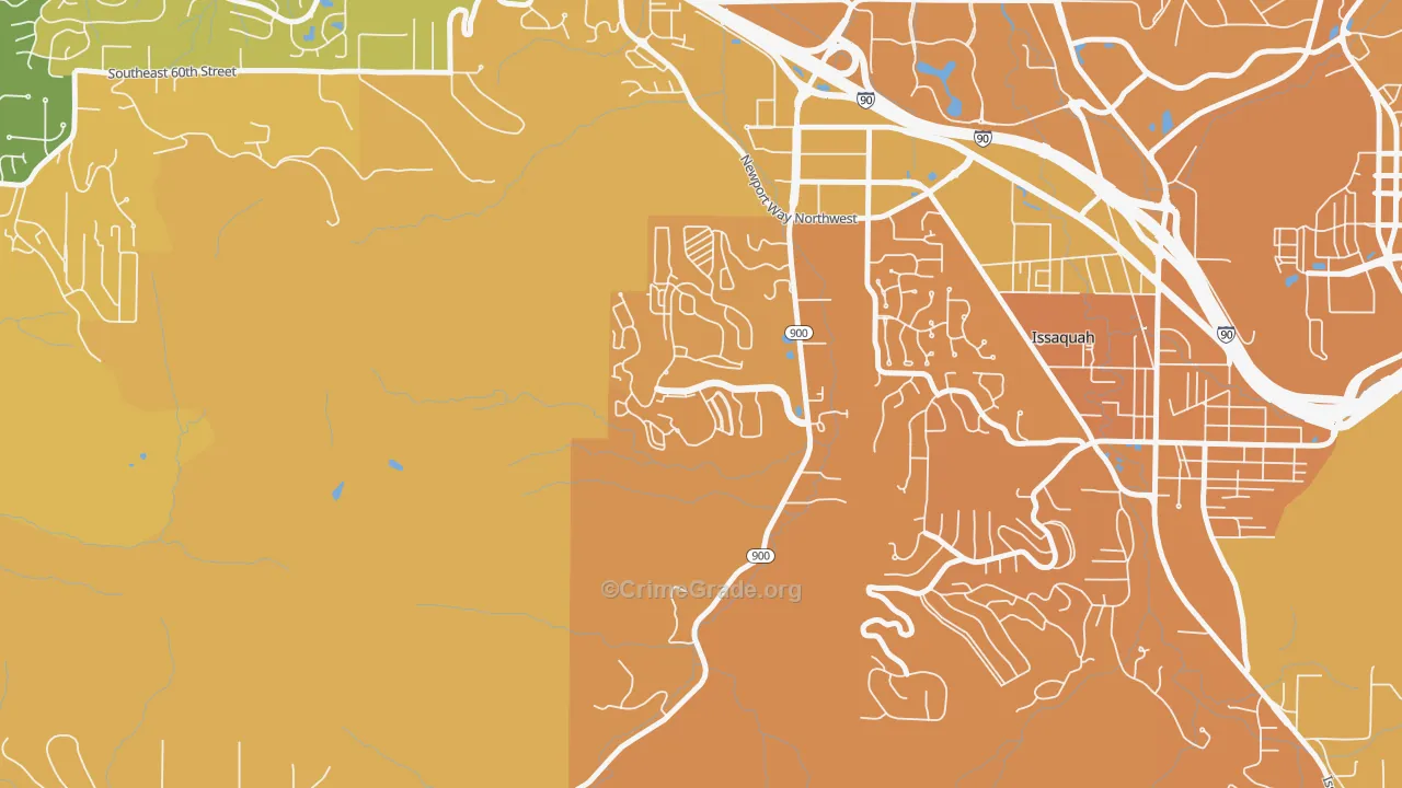 Talus, Issaquah, WA Map of Murder Rates