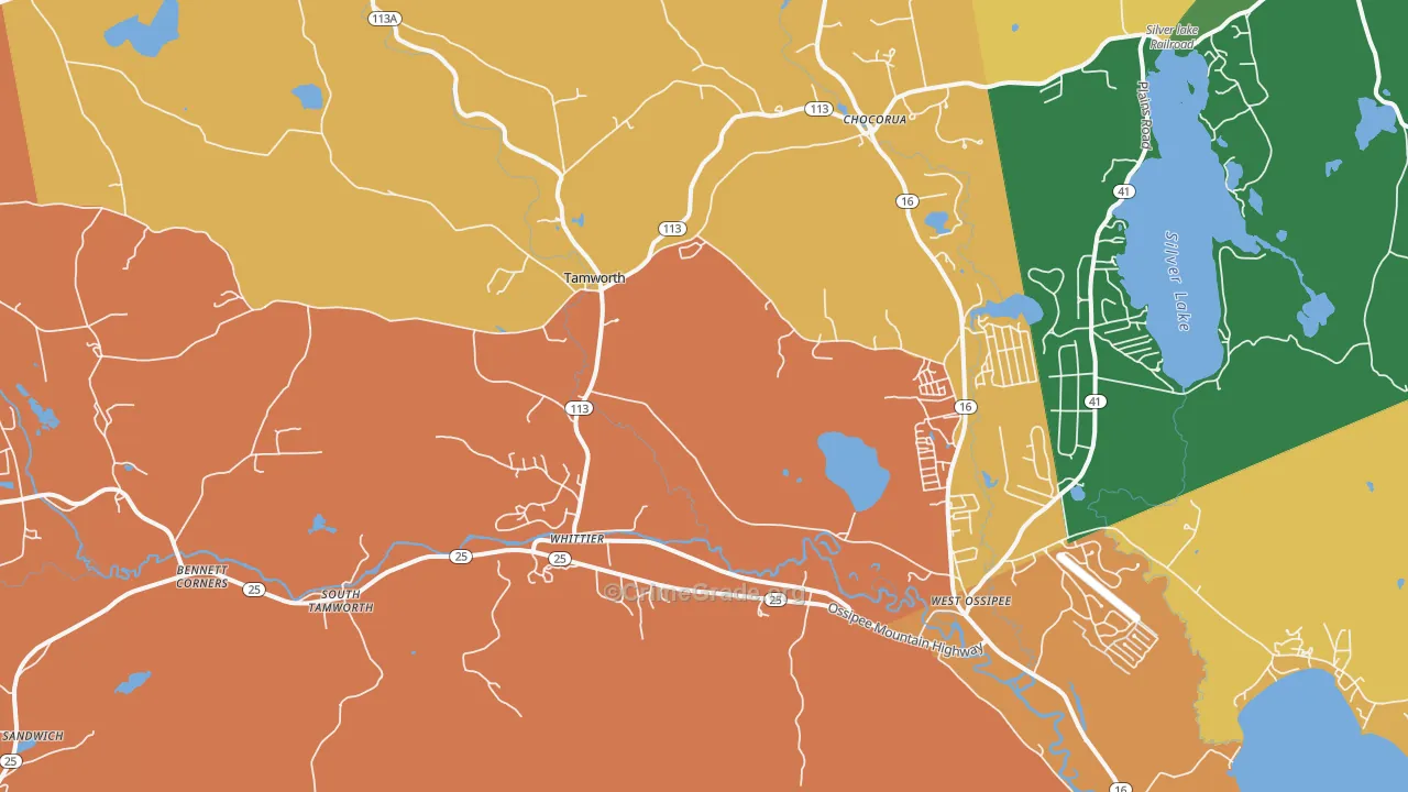 Tamworth, NH Map of Murder Rates