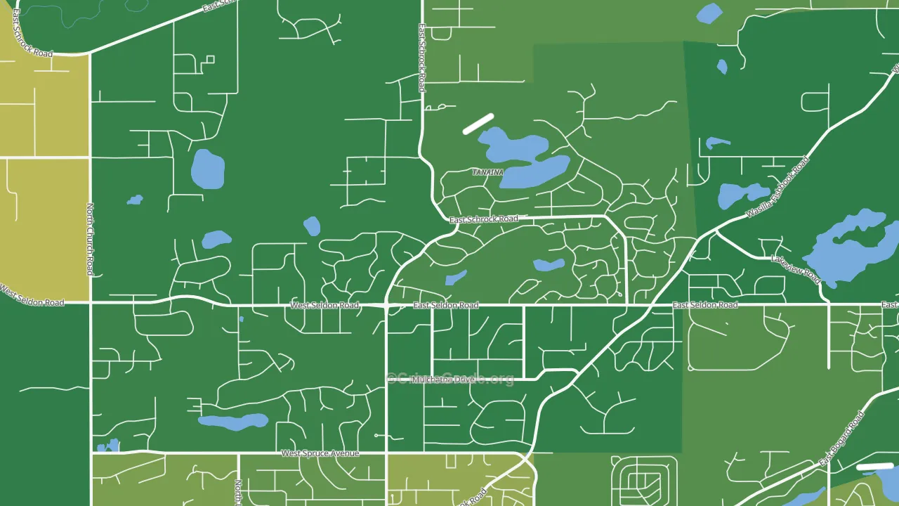 Tanaina, AK Map of Murder Rates