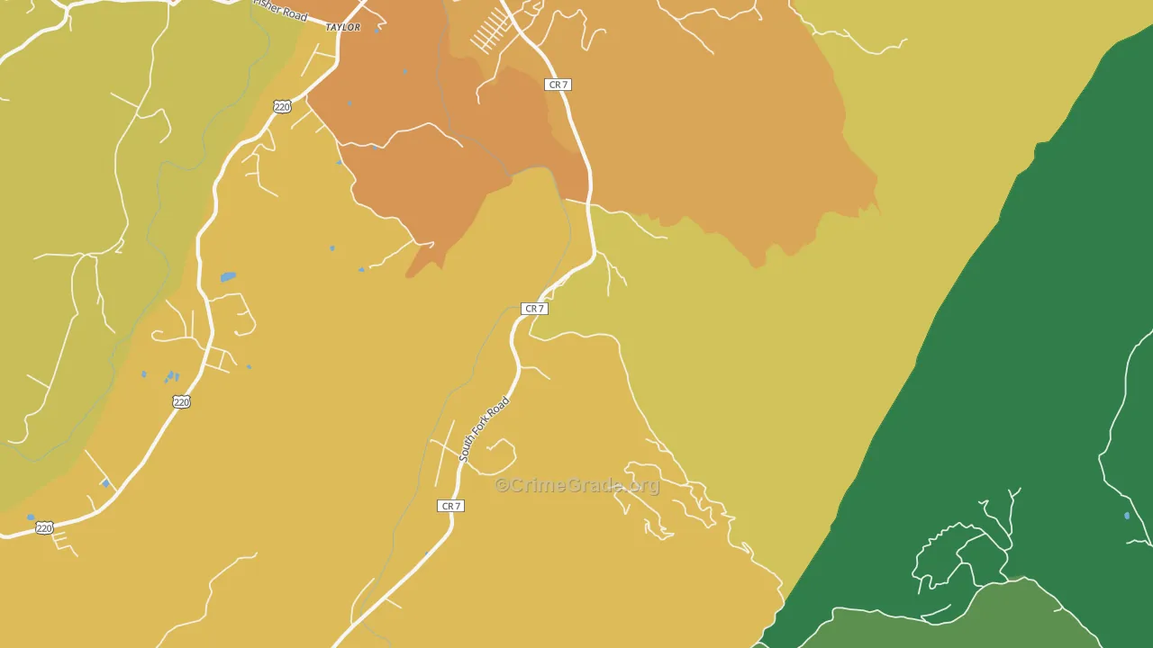Tannery, WV Map of Murder Rates