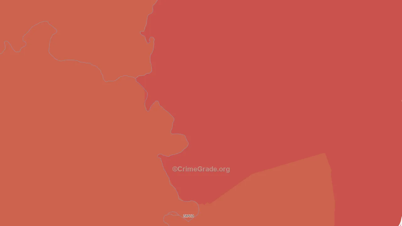 Tapco, AZ Map of Murder Rates
