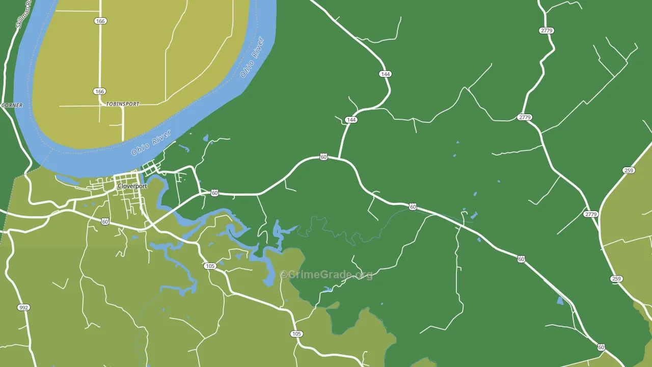 Tar Fork, KY Map of Murder Rates