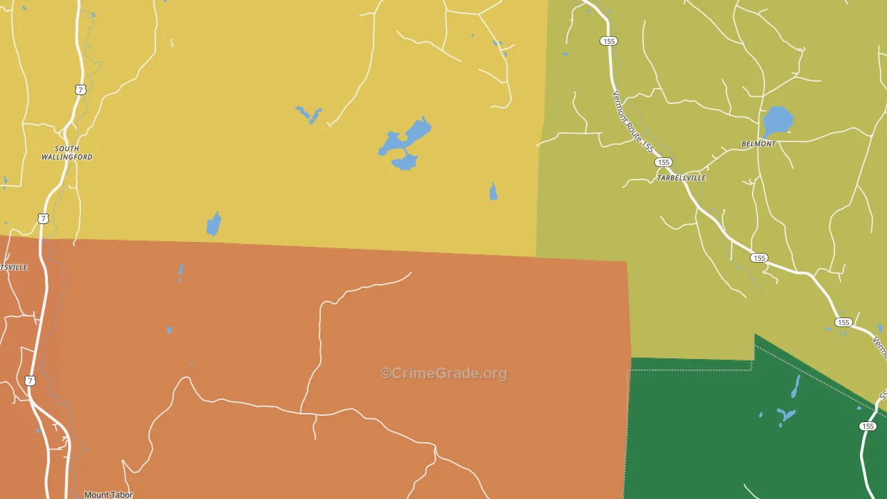 Tarbellville, VT Map of Murder Rates