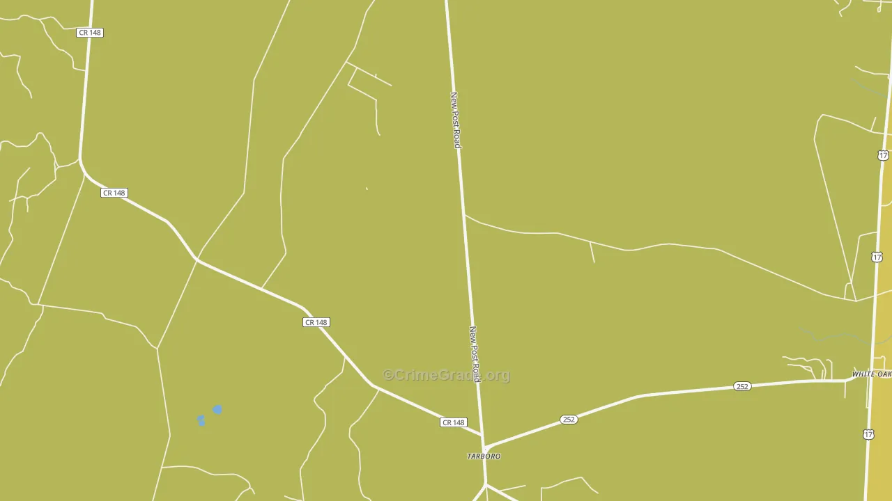 Tarboro, GA Map of Murder Rates