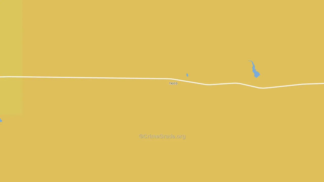 Tasco, KS Map of Murder Rates