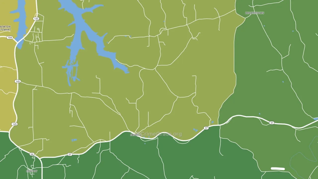 Taswell, IN Map of Murder Rates