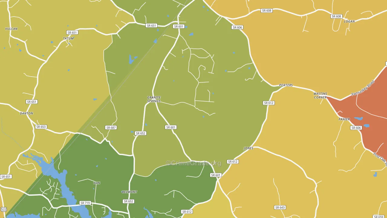 Tatum, VA Map of Murder Rates
