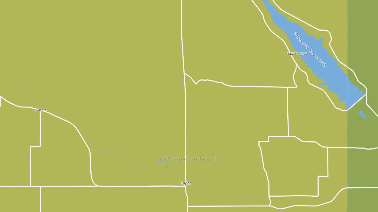Taylor, NE Map of Murder Rates
