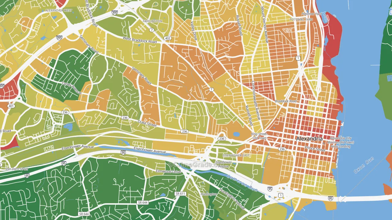 Taylor Run, Alexandria, VA Map of Murder Rates