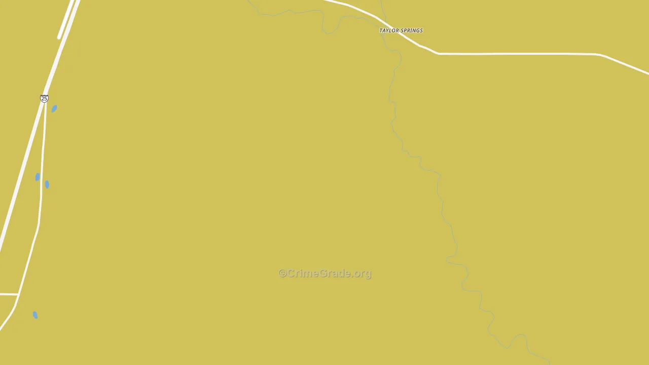 Taylor Springs, NM Map of Murder Rates