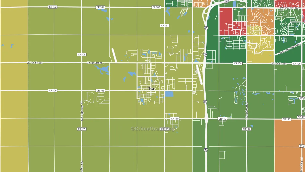Tea, SD Map of Murder Rates