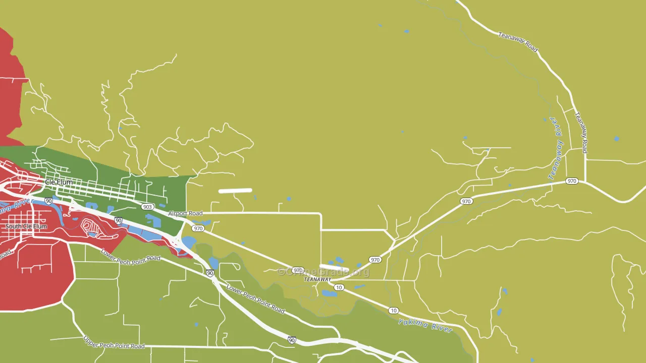 Teanaway, WA Map of Murder Rates