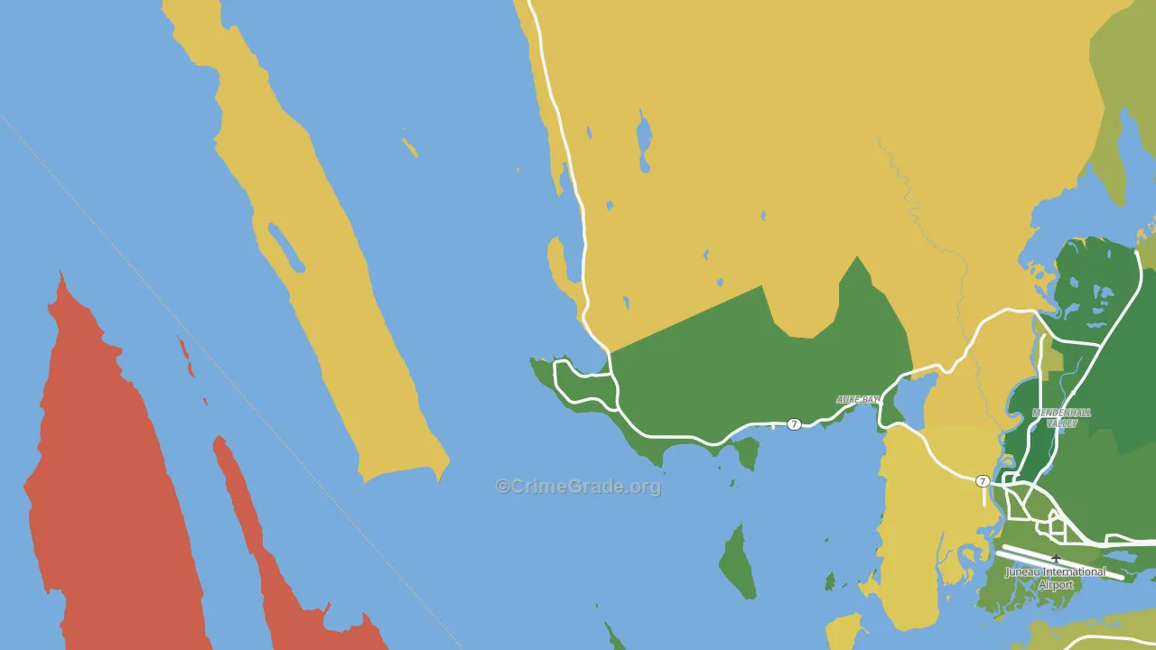 Tee Harbor, AK Map of Murder Rates
