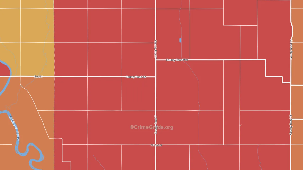 Telbasta, NE Map of Murder Rates