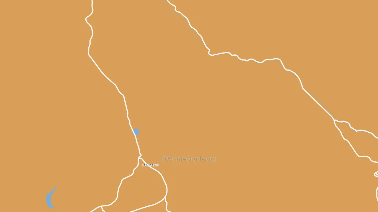 Telocaset, OR Map of Murder Rates