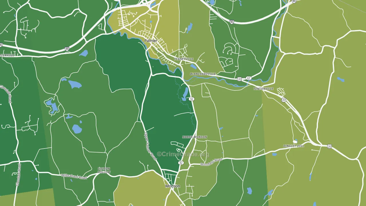 Tennyville, MA Map of Murder Rates
