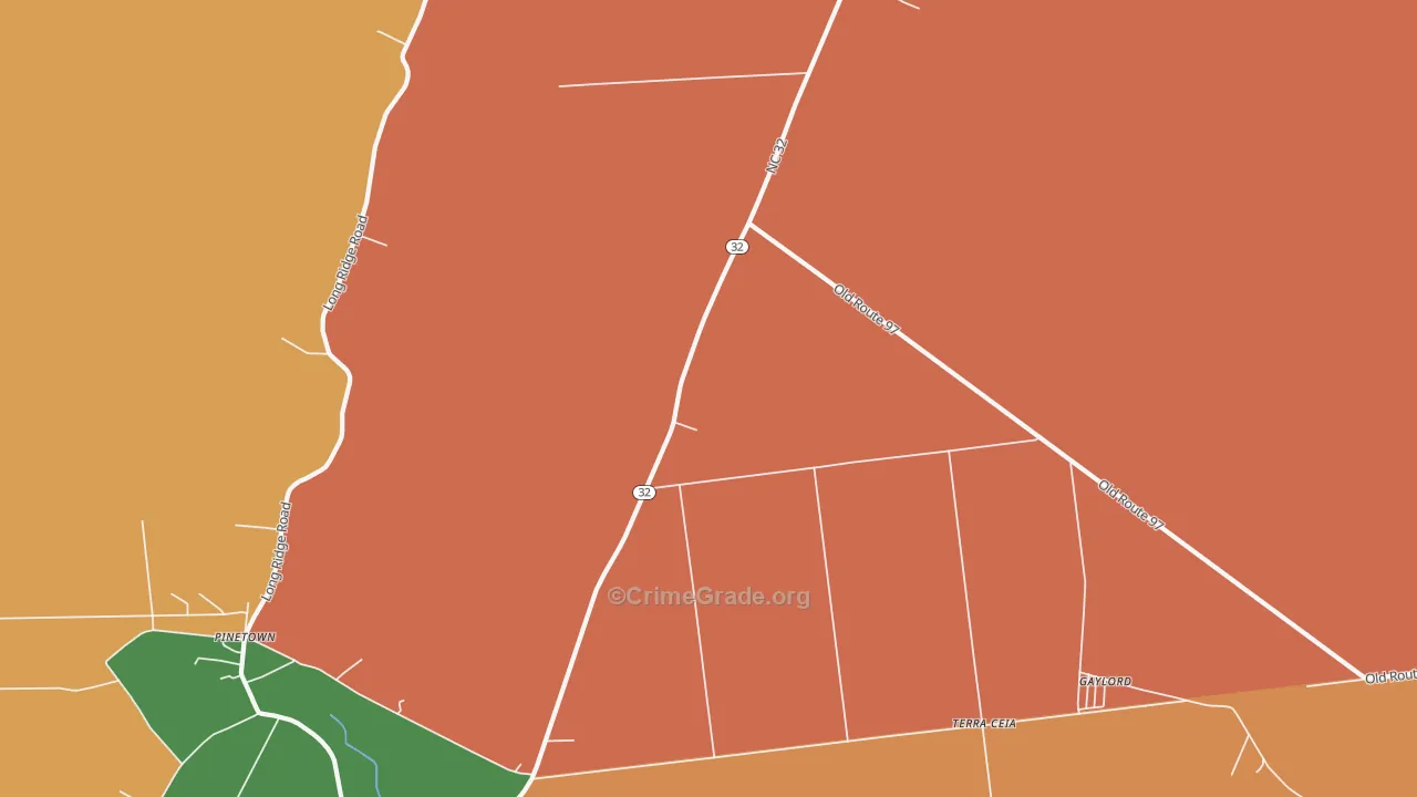 Terra Ceia, NC Map of Murder Rates