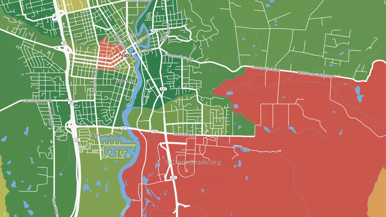 Terrace-Shurtleff, Napa, CA Map of Murder Rates