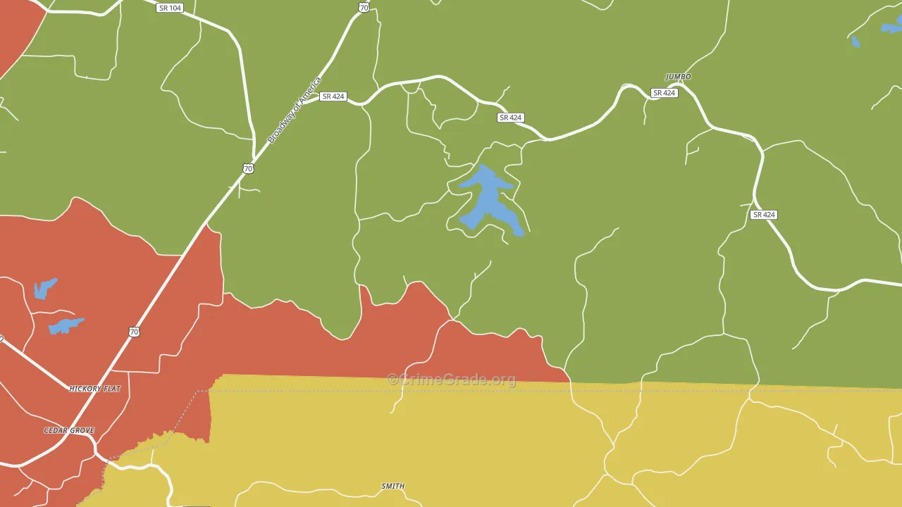 Terry, TN Map of Murder Rates
