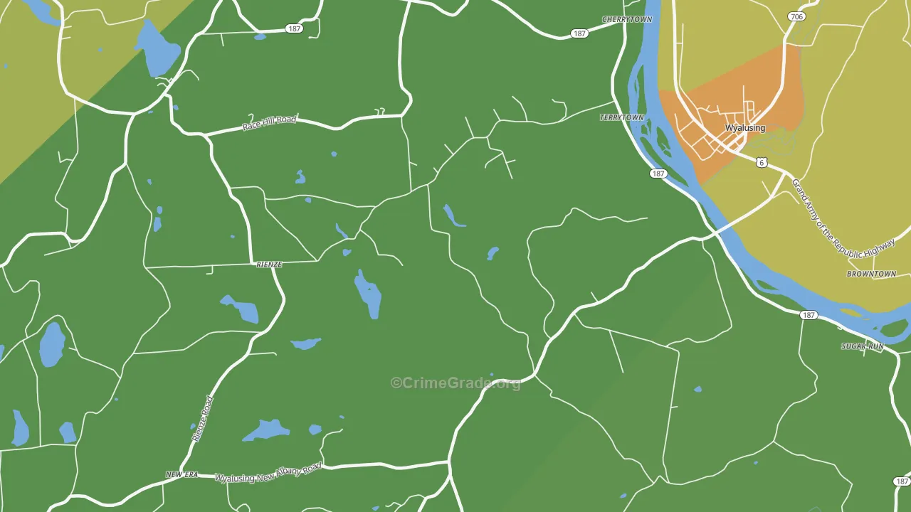 Terrytown, PA Map of Murder Rates