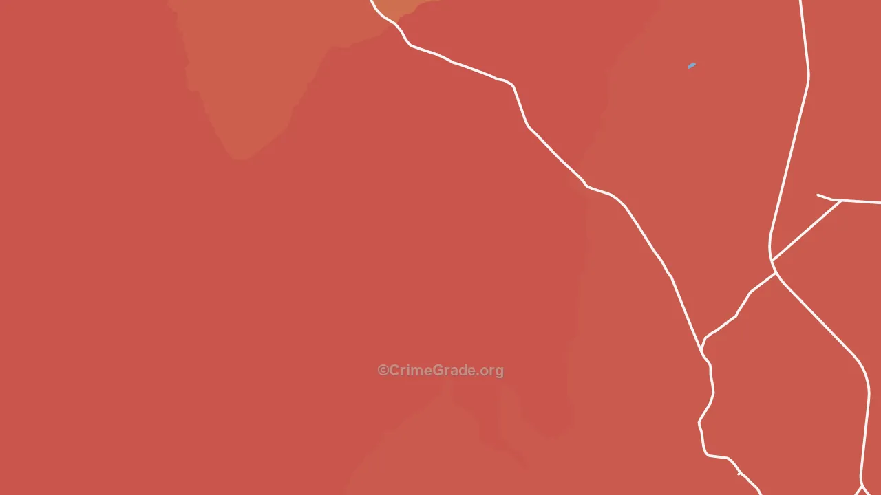 Tes Nez Iah, AZ Map of Murder Rates