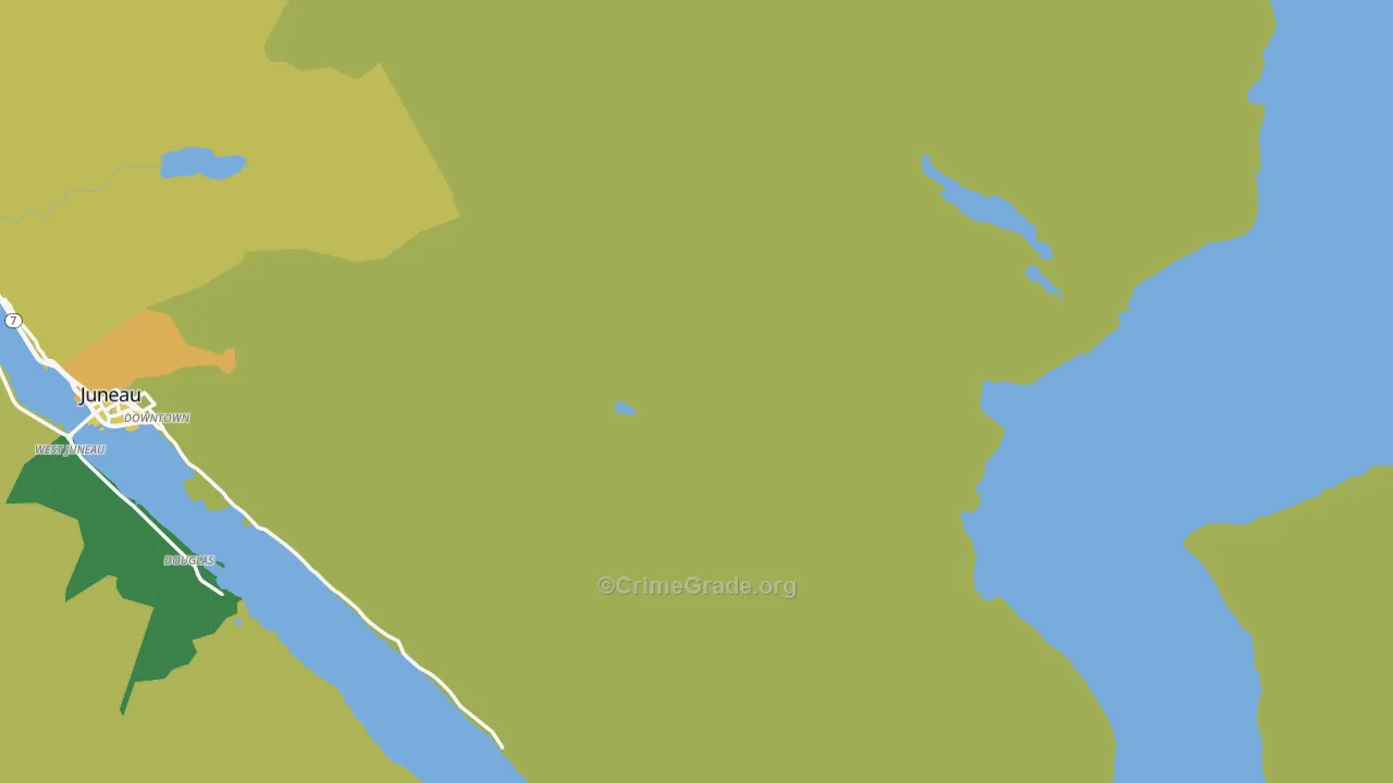 Thane, AK Map of Murder Rates
