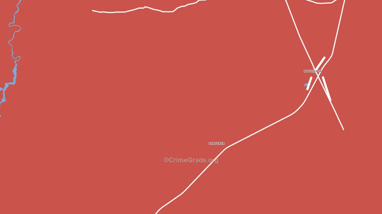 Thatcher, CO Map of Murder Rates