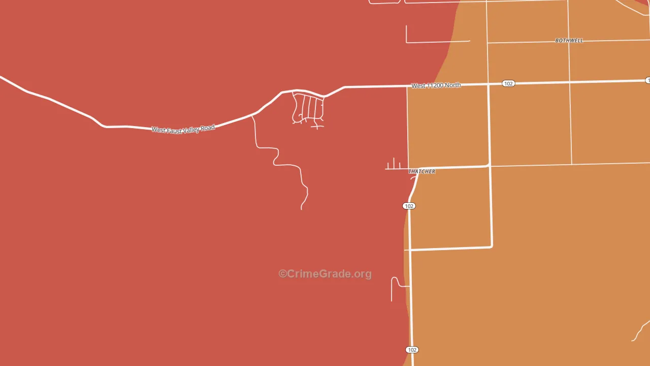 Thatcher, UT Map of Murder Rates